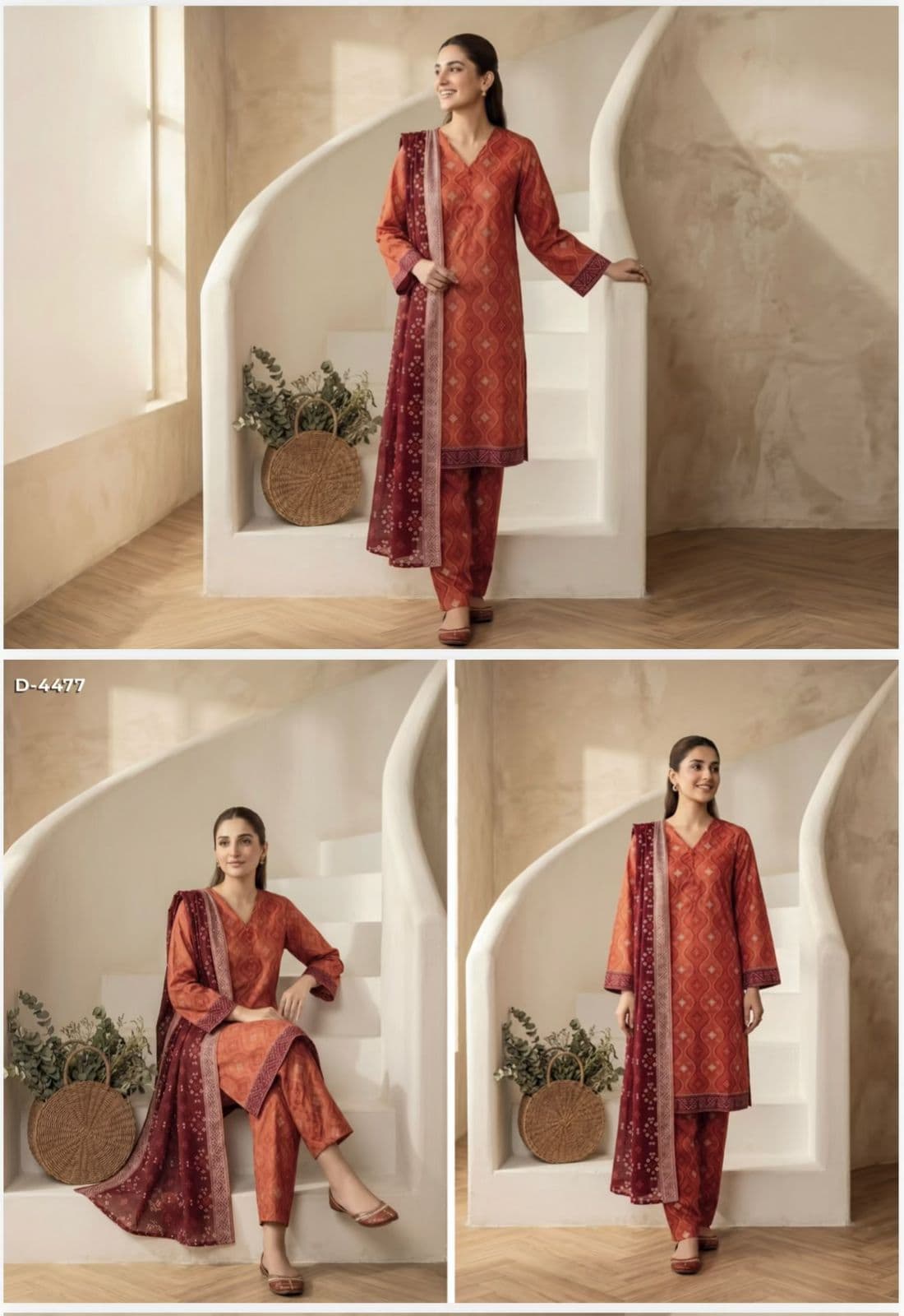 Tawakal printed 3pc ready to wear