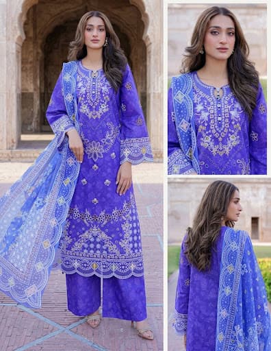 Heavy embrioded 3 pc ready to wear