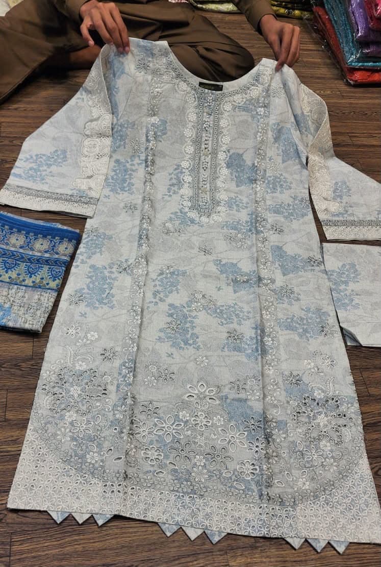Elegant Embrioded 3 pc ready to wear