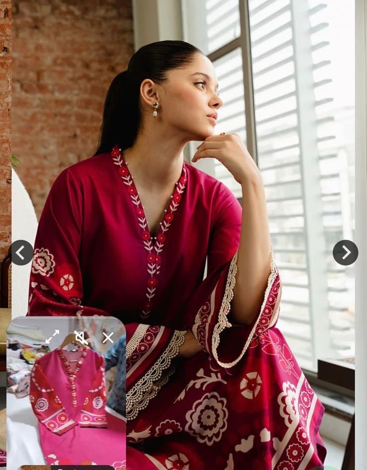 Brand inspired coords 2 pc ready to wear in bana doria lawn